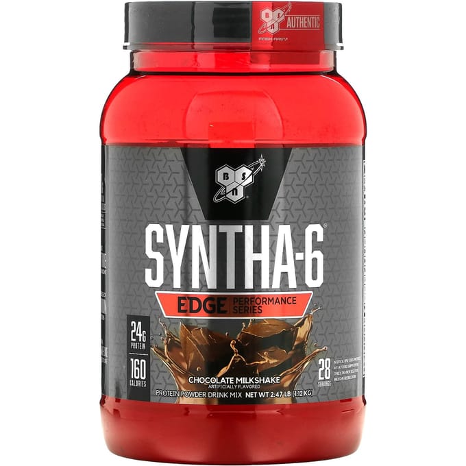 BSN, Syntha-6 Edge, Mélange de boisson en poudre protéinée, Milk-shake au chocolat, 2,47 lb (1,12 kg)