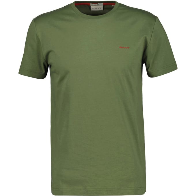 Gant Contrast Logo SS Shirt Heren - Maat M