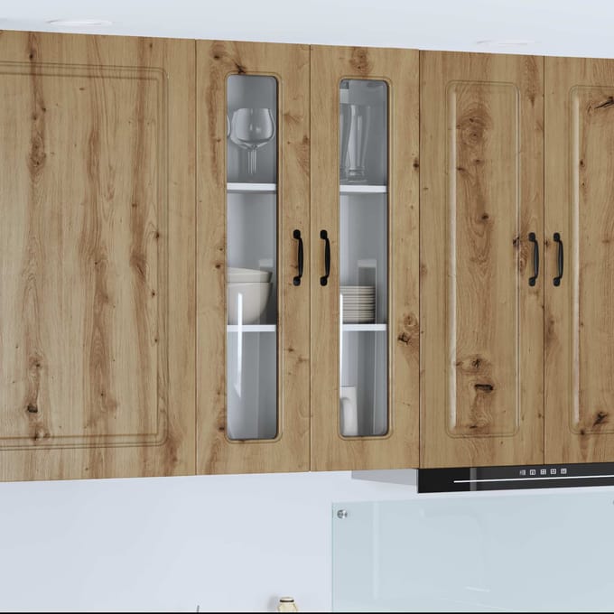 vidaXL - Vaatwasserpaneel - Kalmar - Artisan - Eiken - 60 - x - 31 - x - 100 - cm
