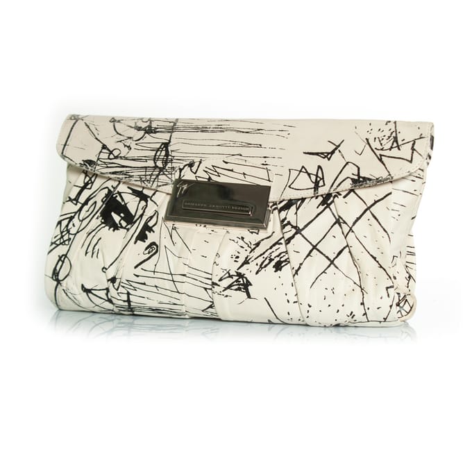 Giuseppe Zanotti, zwart-witte clutch