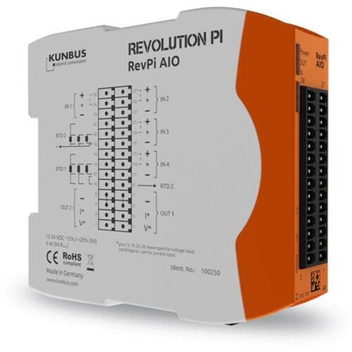 Revolution Pi by Kunbus RevPi AIO PR100250 PLC-uitbreidingsmodule 24 V