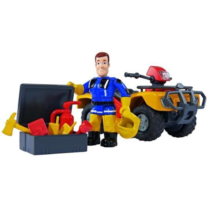 Simba - Speelgoedvoertuig Brandweerman Sam - Quadbike Mercury met Brandweerman Sam - vanaf 3 jaar