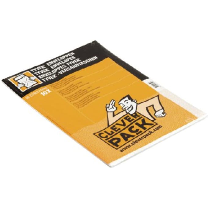 Cleverpack Envelop tyvek C4 - 229x324mm - zelfklevend - wit - 10 stuks