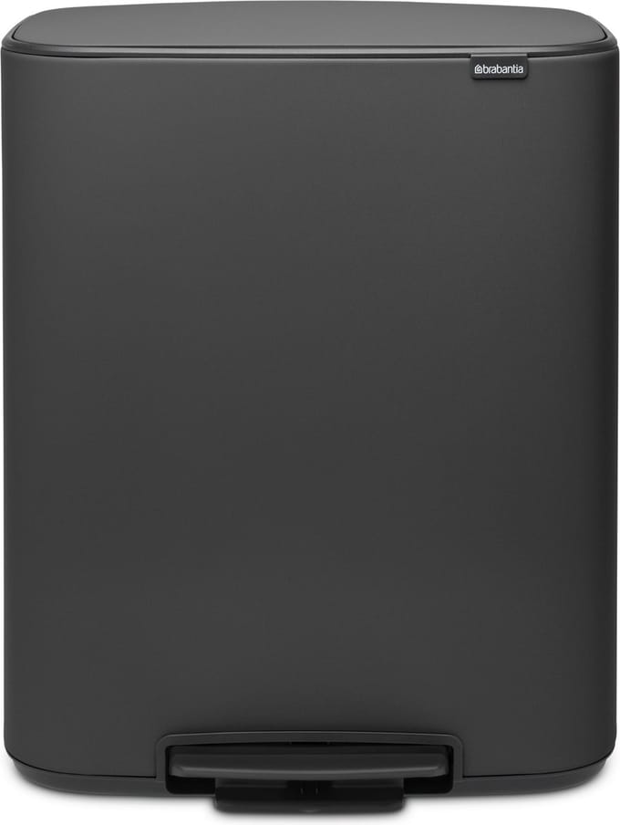 Brabantia Bo Prullenbak - 2 x 30 liter - Afvalscheiding - Mineral Infinite Grey