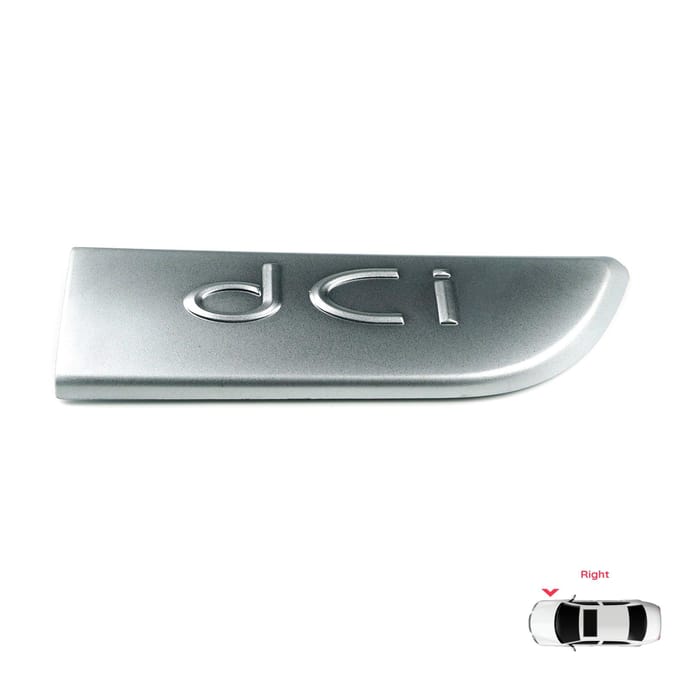 BSP562-2 Chroom DCI Badge Embleem Rechts voor Renault Megane MK2 Scenic MK2 8200717150