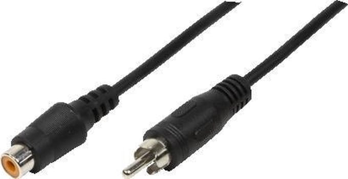 LogiLink CA1033 Cinch Audio Aansluitkabel [1x - 1x ] 10.00 m Zwart (mat)