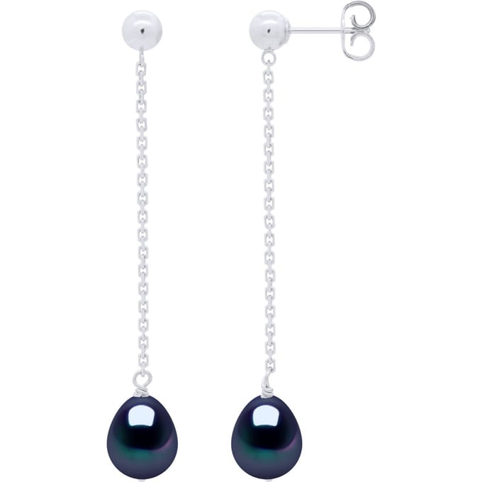 Oorbellen Echte Gecultiveerde Zoetwater Parel Pear 7-8 mm