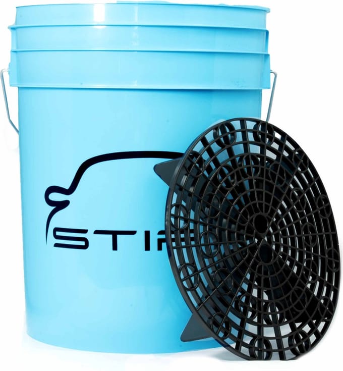 Stipt - grit bucket 20 liter emmer - Autowas emmer met filter grit