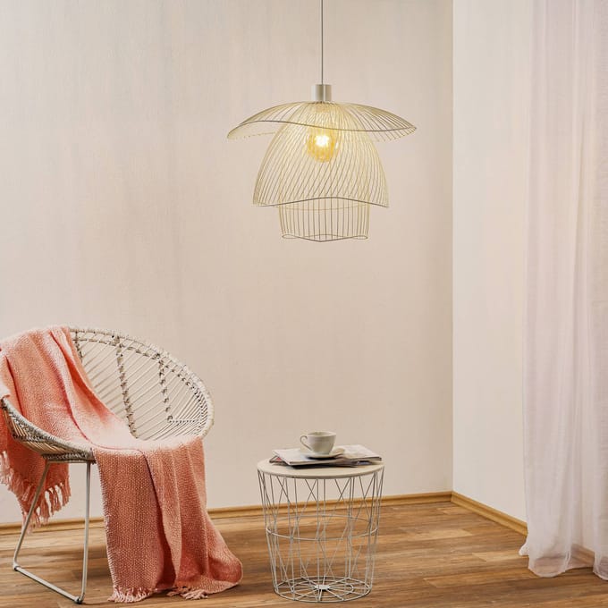 Forestier Papillon S hanglamp 56 cm wit
