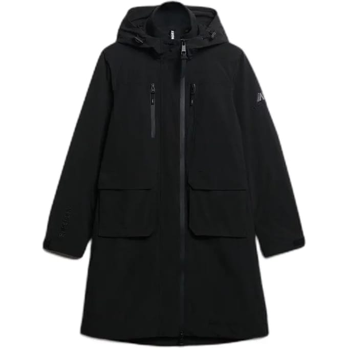 Superdry - Lange shell parka met capuchon - Dames