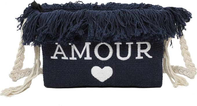 Ines Delaure - crossbodytas - amour - blauw