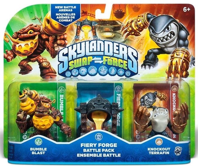 Skylanders Swap Force: Battle Pack Bumble Blast, Knockout Terrafin, Fiery Force
