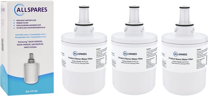AllSpares Waterfilter (3x) voor koelkast geschikt voor DA29-00003F - HAFIN2