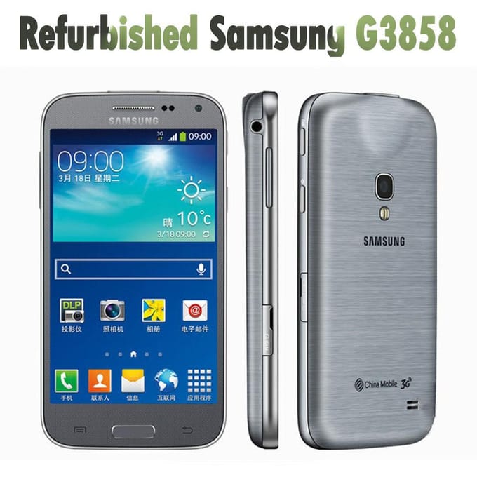 Gerenoveerde Samsung Galaxy Beam2 G3858 Mobiele Telefoon Met 1 SIM simple set zilver
