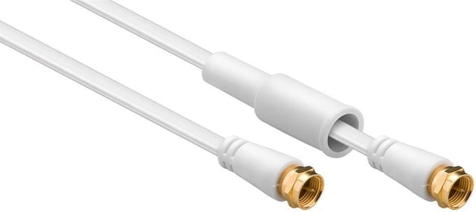 Pro Flat SAT antenna cable (80 dB) 2x shielded weatherproof 10m