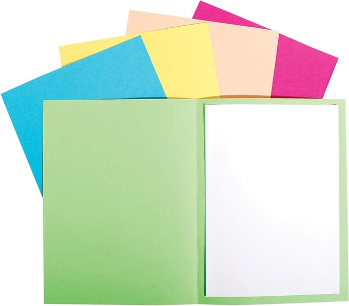 Exacompta 5x FOREVER 170 - Pak van 100 dossiermappen 170g/m2- 24x32cm voor A4. - Geassorteerd - 420000E
