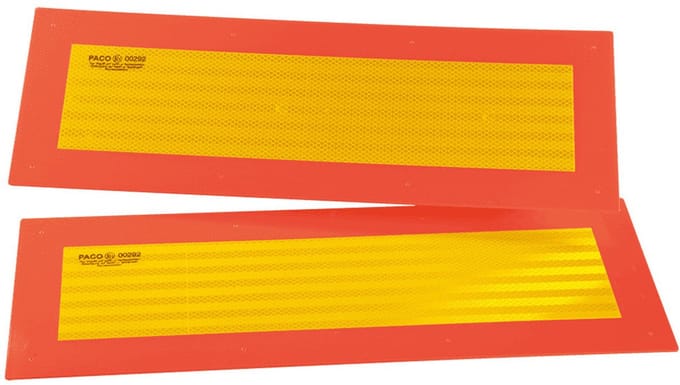 Markeringsborden vrachtwagen - aluminium - 2 stuks
