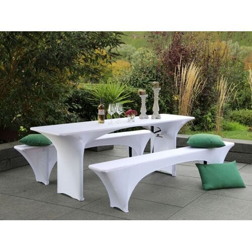 GO-DE TEXTIL Hoes voor tuinbank en tuintafel (50 cm tafel)