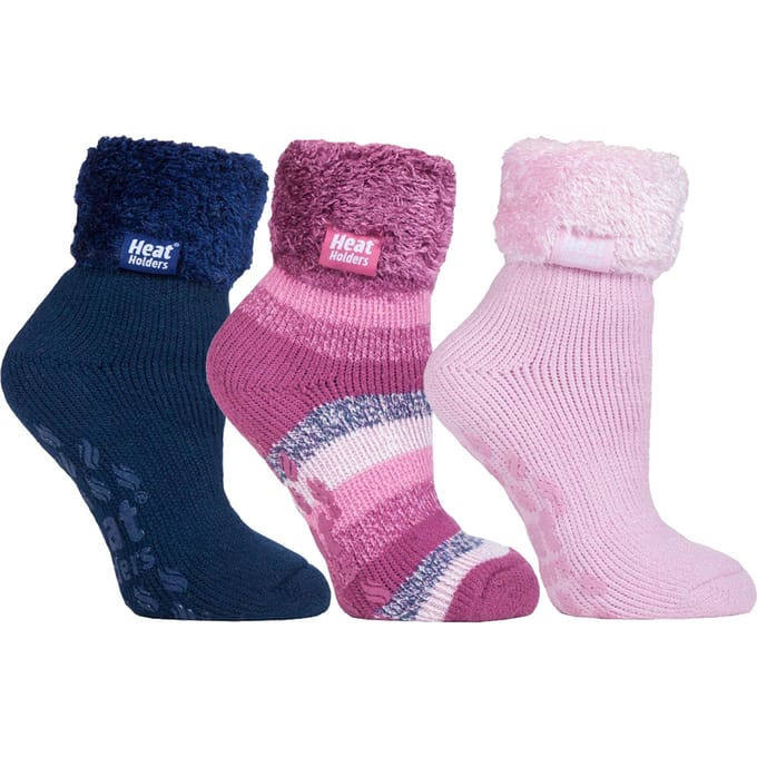 Heat Holders - Set van 3 gevoerde antislipsokken voor dames - Pack 3