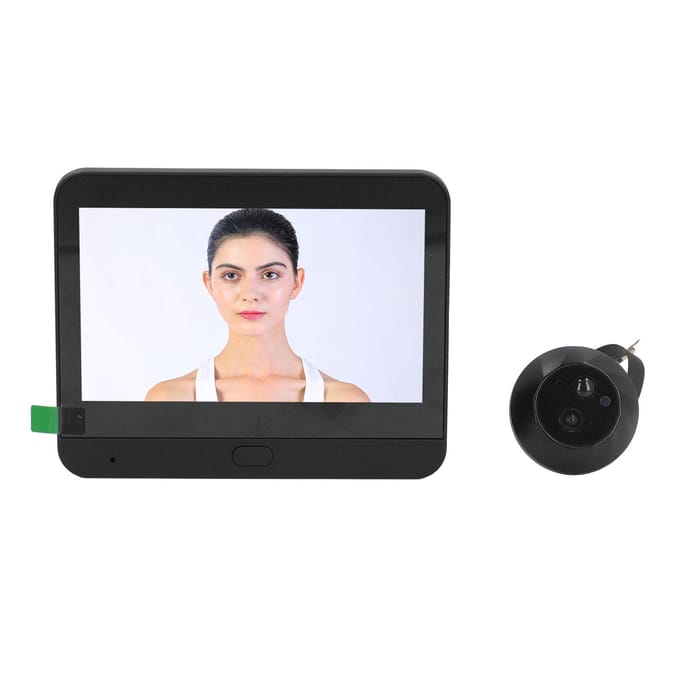 Caméra de porte numérique sans fil 1080p avec vision nocturne infrarouge et conversation bidirectionnelle