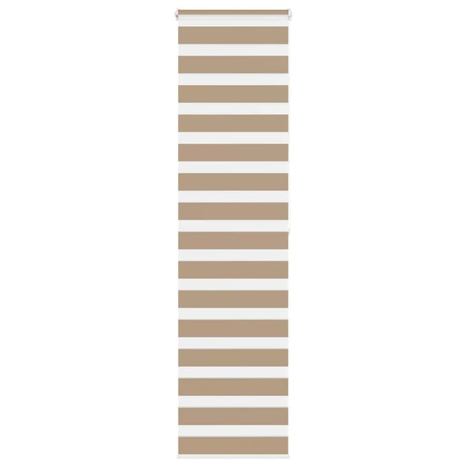 vidaXL - Zebra - Blind - 60x200 - cm - stofbreedte - 55,9 - cm - polyester - zandbruin