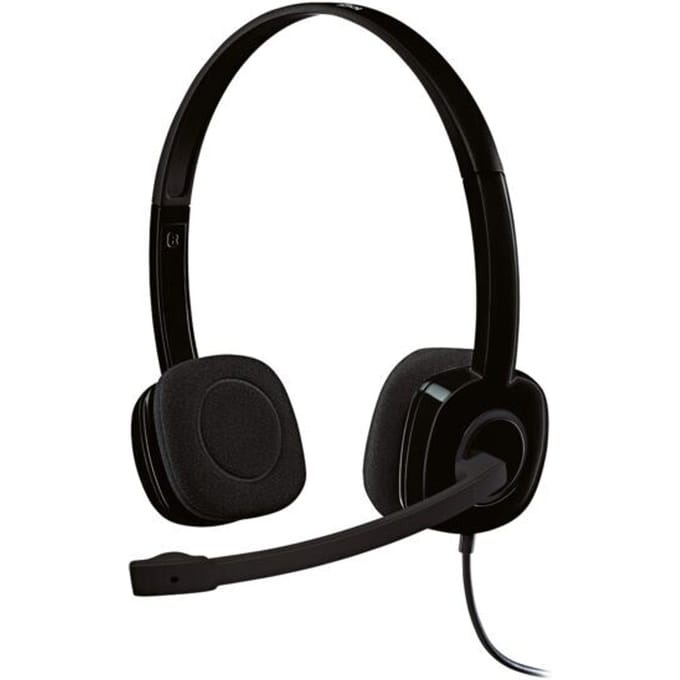 Logitech H151 On Ear headset Kabel Stereo Zwart Ruisonderdrukking (microfoon), Noise Cancelling Volumeregeling, Microfoon uitschakelbaar (mute)