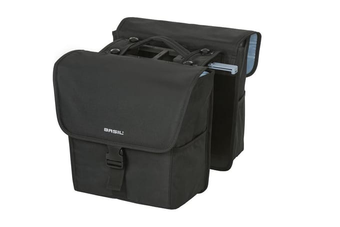 Basil GO Dubbele fietstas MIK - Zwart - 16 Liter