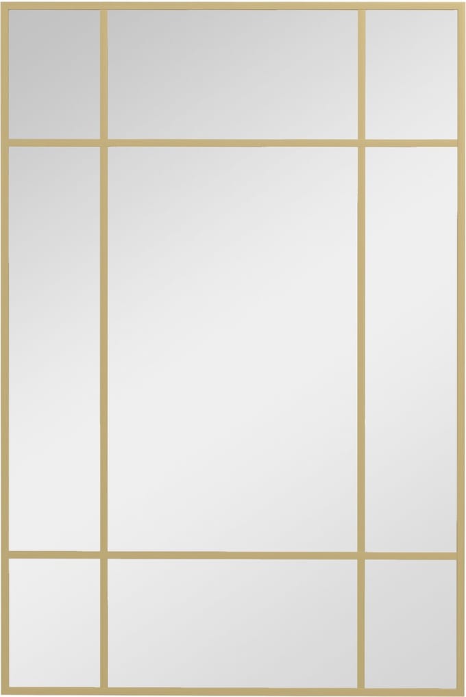 HOMCOM Wandspiegel - Glas - 90x2x60cm - Goud