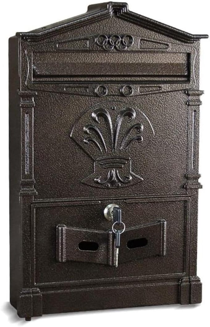 Brievenbus - Postbus - Post Opslaan - Afsluitbaar - 25x7.5x41cm - Zwart