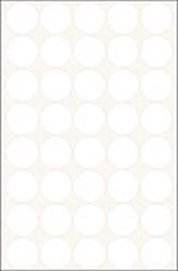 HERMA sealing label - 19 mm diameter - transparent - polyester (pack of 640)