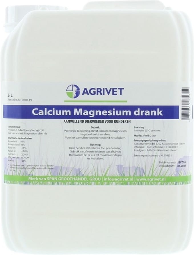 Agrivet Calcium magnesium drank 5L