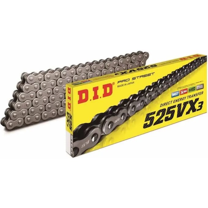 Motorfiets rolketting D.I.D 525Vx(B&B) X 104 Mail. Zj