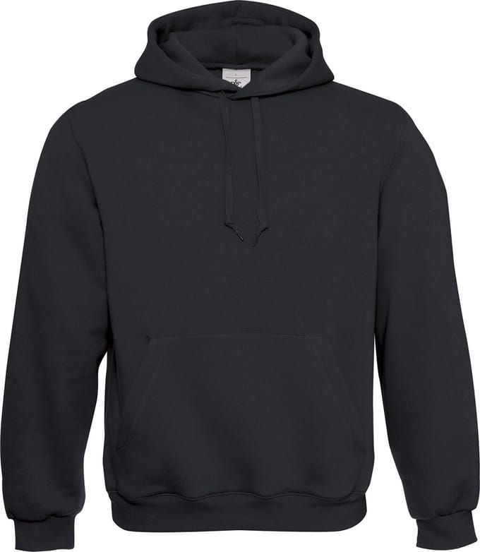Hooded Sweatshirt B&C Collectie maat M Zwart