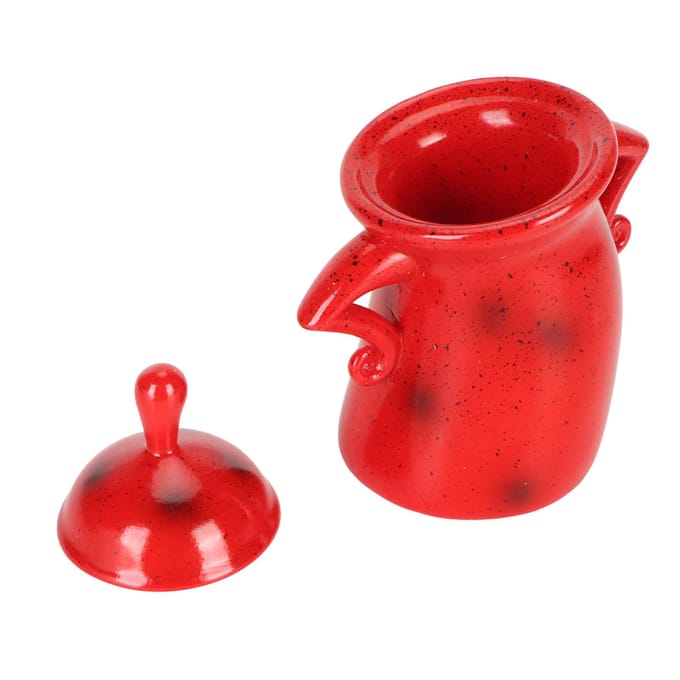 Bus met Attitude Multifunctionele Unieke Leuke Voedselopbergpot met Deksel voor Thuiskeuken Café Rood red