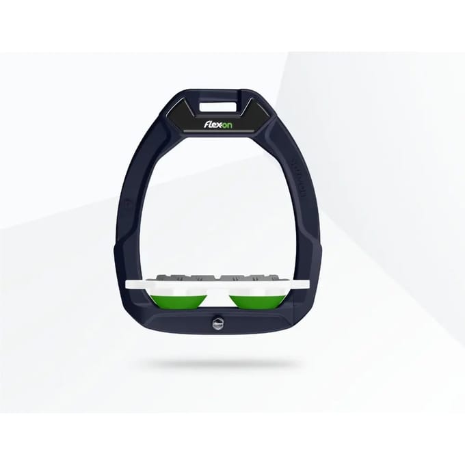 Veiligheidsstijgbeugels Plat Grip Groen/Wit/Groen Flex-On Safe-On
