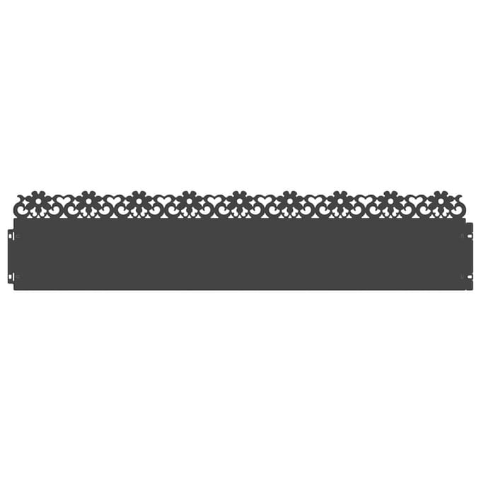 vidaXL - Gazonranden - 20 - st - 103 - x - 0,05 - x - 22 - cm - Staal - Zwart