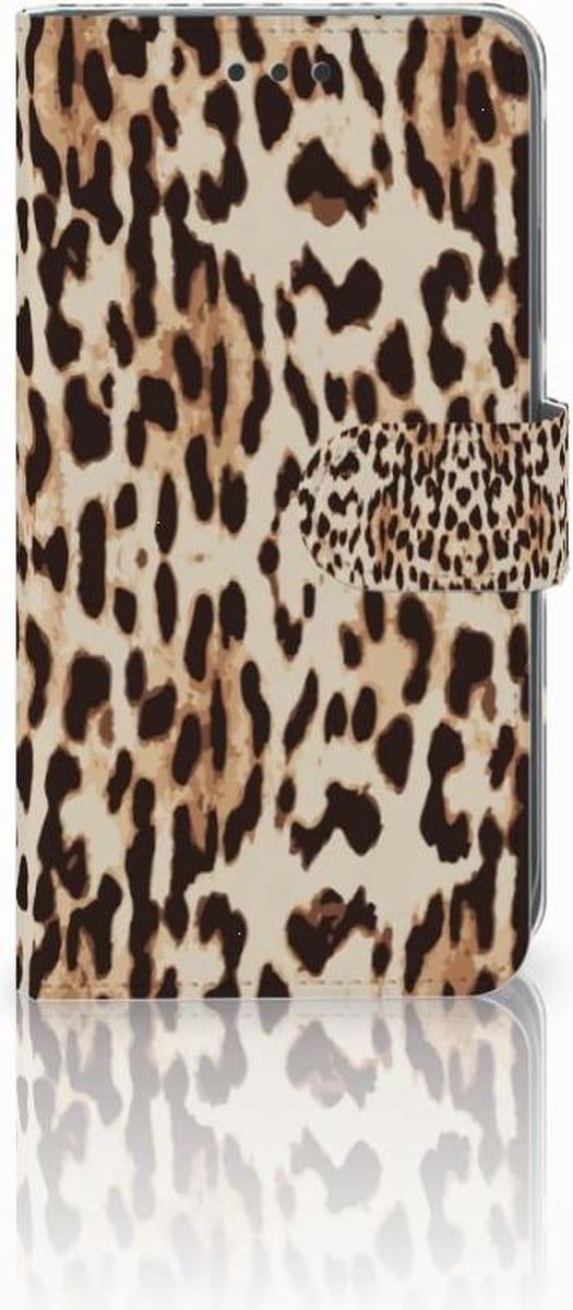 Apple iPhone Xr Telefoonhoesje met Pasjes Leopard