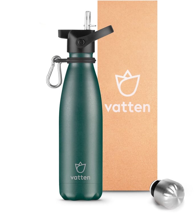 Vatten® Drinkfles RVS - 500 ml - Donkergroen - Waterfles - Isoleerfles - Thermosfles - Drinkbus