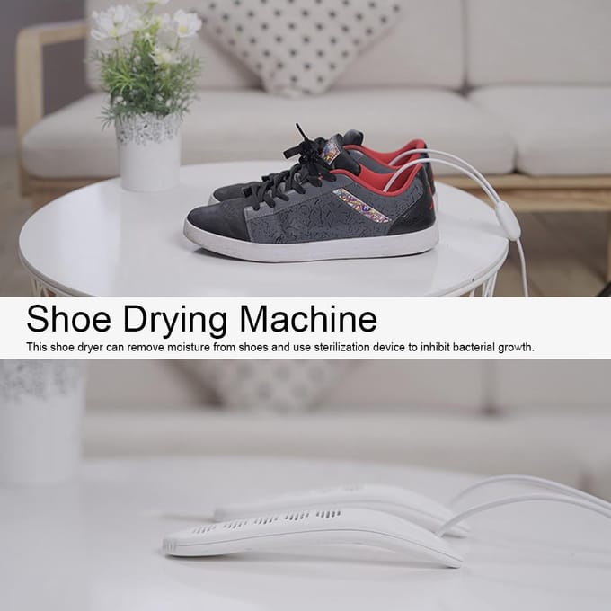 Draagbare USB Schoendroger Intelligente Timing Deodorisatie Schoen Laars Droogmachine USB 5VWit wit
