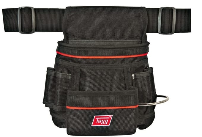 Tayg Professionele Gereedschapsriem – 900D Polyester – Verstelbaar – Met 6 D-Ringen & Telescopisch Zak