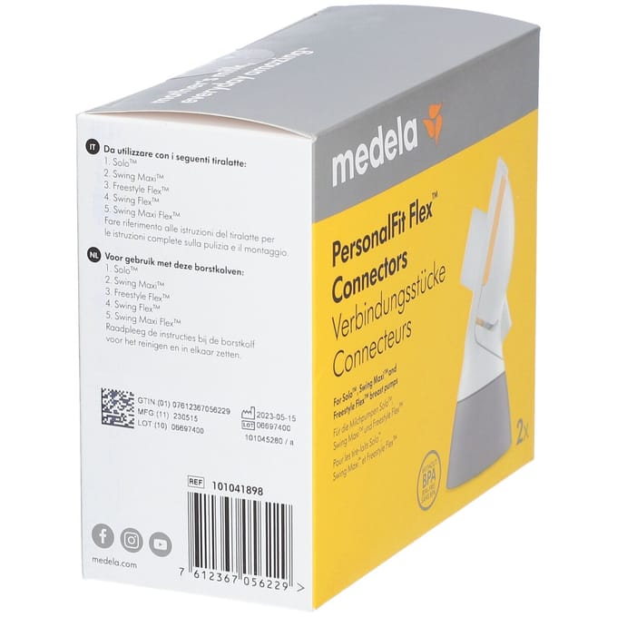 Medela PersonalFit Flex Connector - 2 stuks (voor Swing Flex en Swing Maxi Flex)
