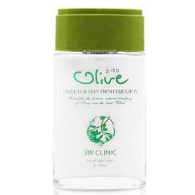 3W CLINIC Olive For Man Skin(Toner), Emulsion 150ml (3 Options) #Emulsion 150ml x 1pcs brown