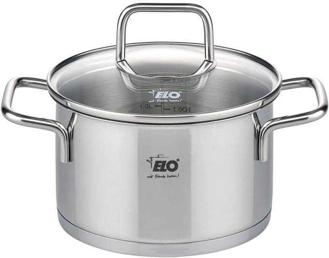 Stainless Steel Induction Cooker 12 cm Saucepan with Glass Lid