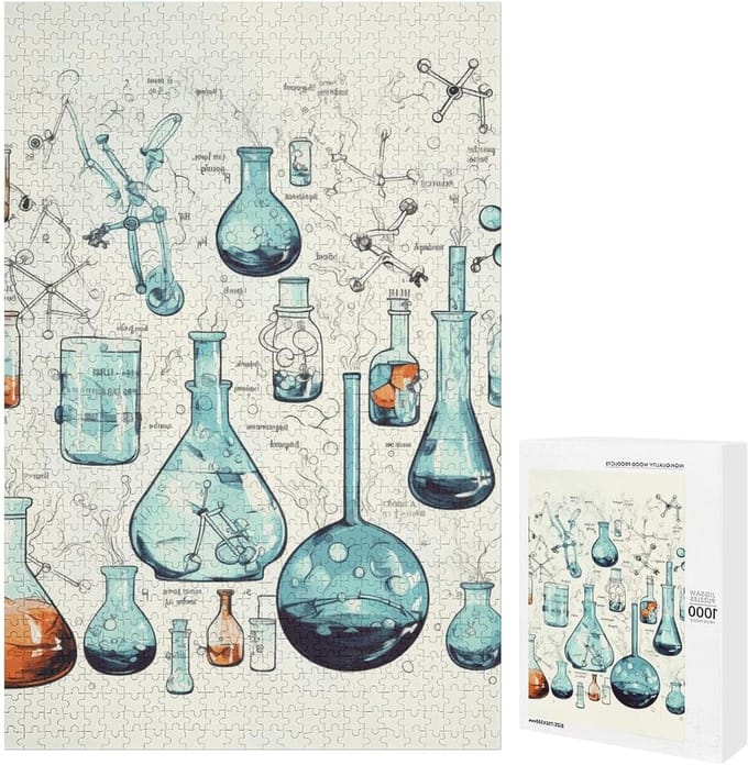 Houten Puzzel - Puzzelstukjes Legpuzzel - Ontspanning Thuis - Gladde Nauwkeurige Afwerking - 1000 Stukjes - Wit