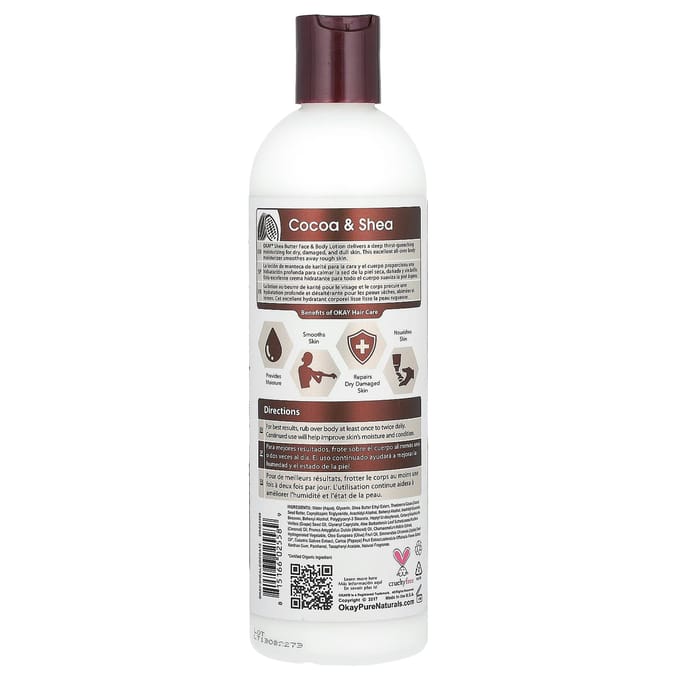 Hand- & Bodylotion, Cacao- & Sheaboter, 355 ml(12 fl oz) white