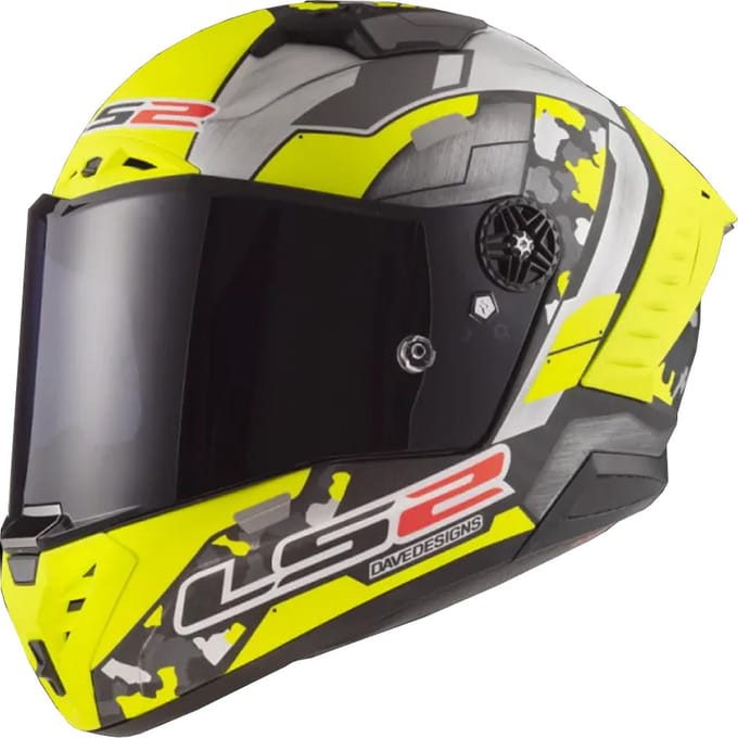 LS2 FF805 Thunder C Space Fluo Geel Grijs 06 Integraalhelm - Maat S - Helm