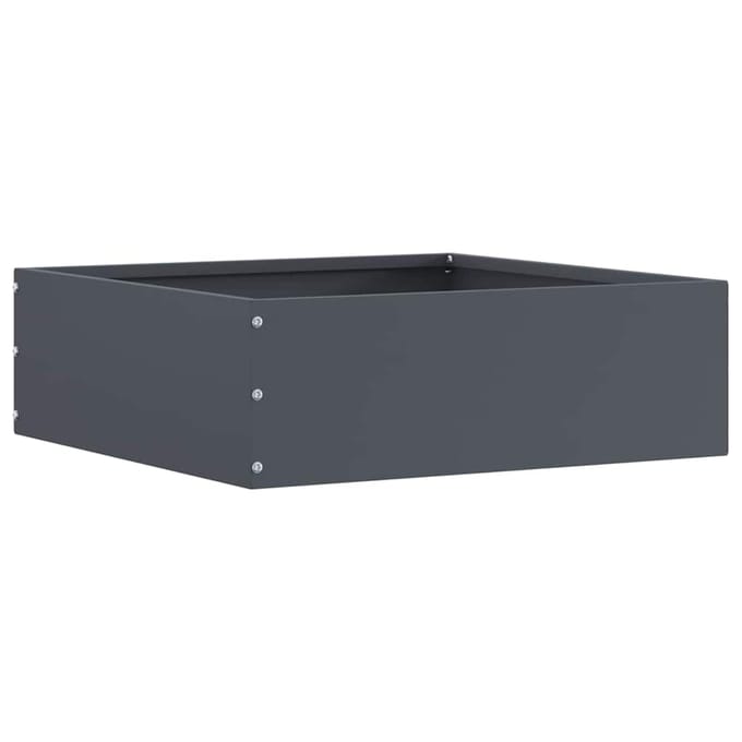 vidaXL - Gazonrand - 40 - x - 40 - x - 13 - cm - Staal - Antraciet