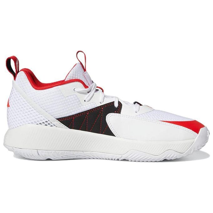 Dame gecertificeerde basketbalschoen voor heren, cloudwit/levendig rood/dash grijs