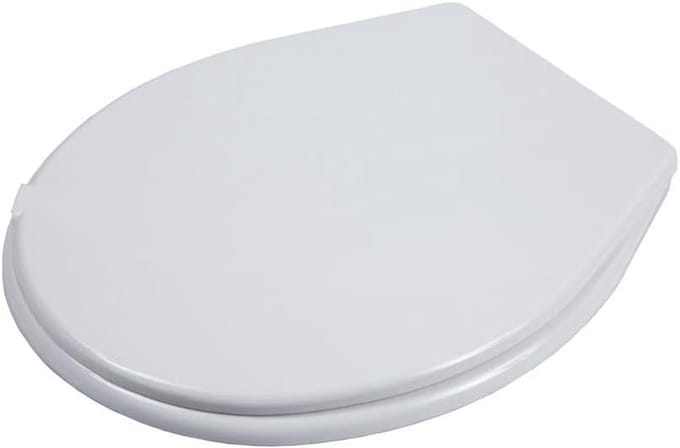 Toiletzitting - WC deksel - Badkamer vernieuwen - Universele pasvorm - Rond - Wit