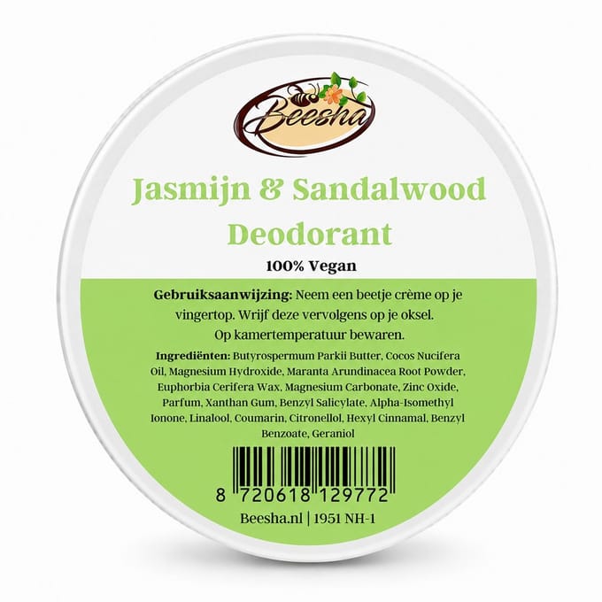 Beesha - Deodorant Jasmijn & Sandalwood
